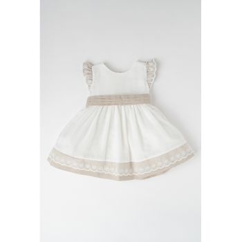 Rochie evazata de in cu funda