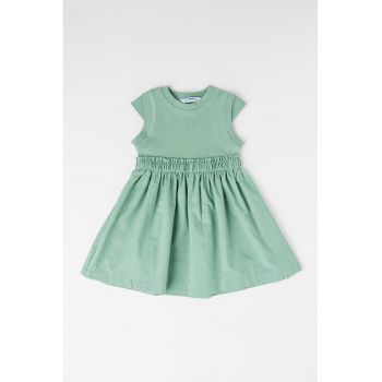 Rochie uni cu maneci scurte