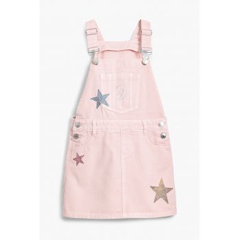 Sarafan de denim cu design cu stele