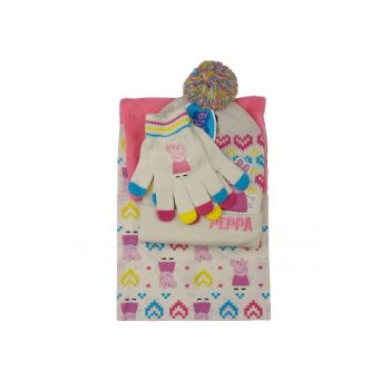 Set caciula-fular-manusi  one size multicolor