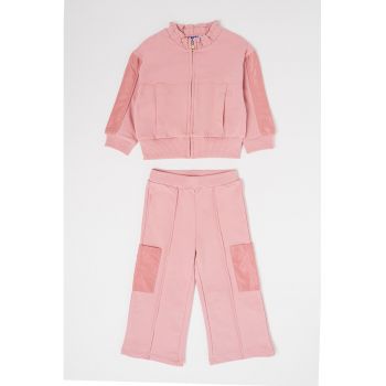 Set de bluza de trening cu fermoar si pantaloni de trening - 2 piese