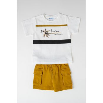 Set de tricou de bumbac si pantaloni scurti