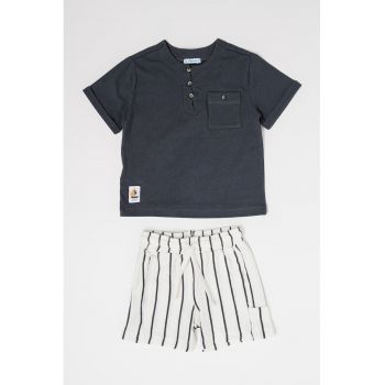 Set de tricou de bumbac si pantaloni
