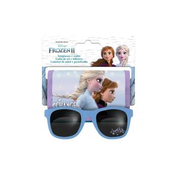 Set ochelari de soare si portmoneu - Frozen - albastru