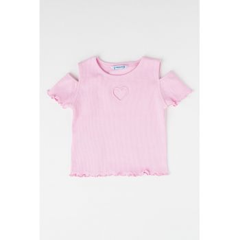 Tricou cu decupaj pe umar