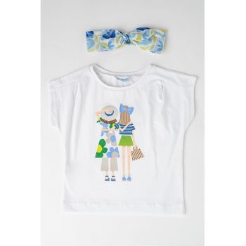 Tricou cu imprimeu si bentita