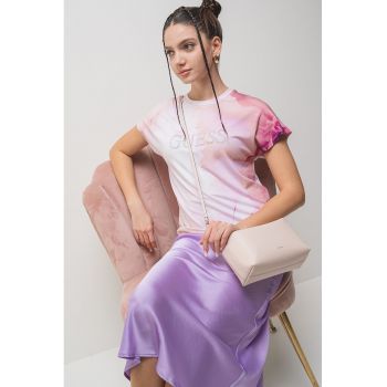 Tricou cu logo din strasuri si model