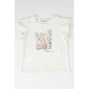 Tricou de bumbac cu imprimeu grafic