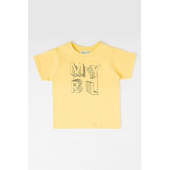 Tricou de bumbac cu imprimeu logo