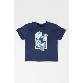 Tricou de bumbac cu imprimeu text