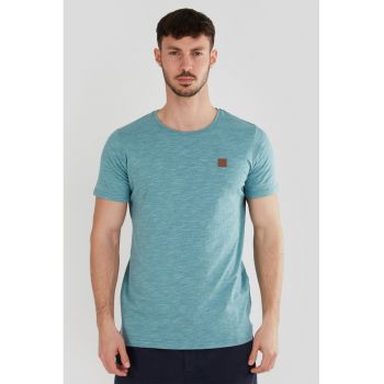 Tricou din amestec de bumbac cu decolteu rotund Jaggy
