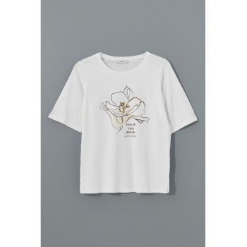 Tricou din bumbac cu imprimeu grafic