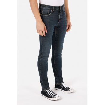 Blugi skinny cu talie medie