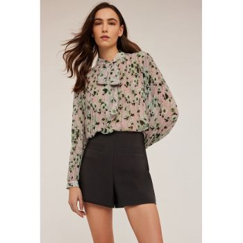 Bluza cu model floral si funda