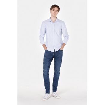 Camasa din bumbac cu model in dungi