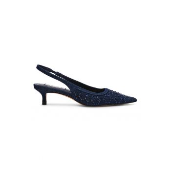 Pantofi slingback cu toc kitten