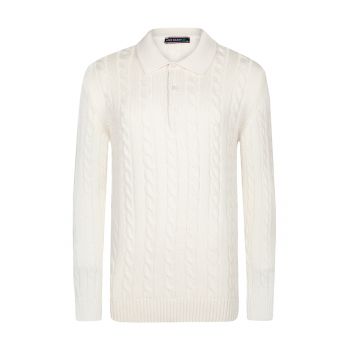 Pulover polo cu model torsade