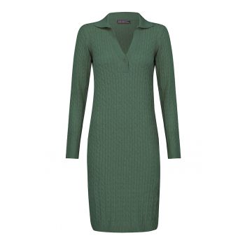 Rochie polo cu model torsade