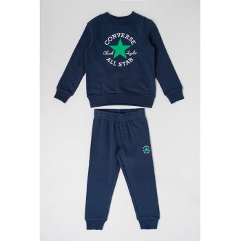 Set de bluza de trening din amestec de bumbac si pantaloni - 2 piese