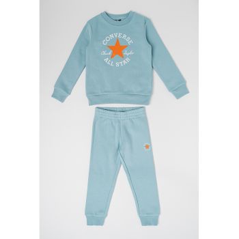 Set de bluza de trening din amestec de bumbac si pantaloni - 2 piese