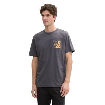 Tricou de bumbac cu imprimeu pe piept