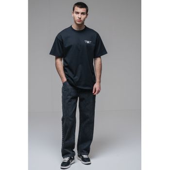 Tricou din amestec de bumbac cu logo