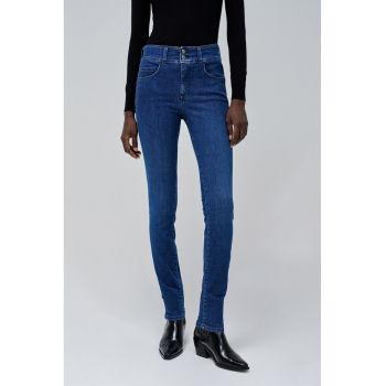 Blugi skinny cu talie inalta si tehnologie Push In Secret