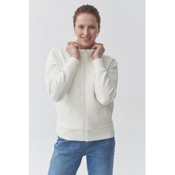 Bluza de trening cu guler inalt