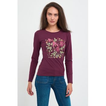 Bluza din bumbac cu imprimeu