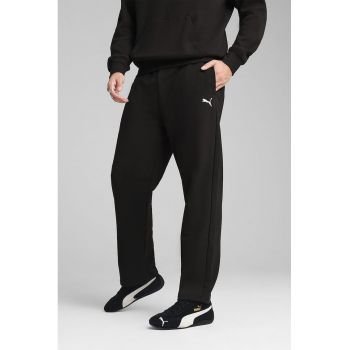 Pantaloni drepti cu snur in talie