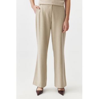 Pantaloni evazati din amestec de modal Toti