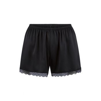 Pantaloni scurti de pijama cu insertii de dantela