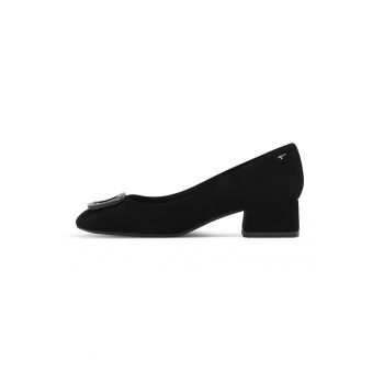 Pantofi de piele intoarsa cu toc