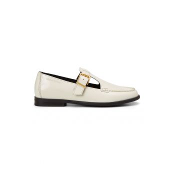 Pantofi loafer de piele cu decupaje