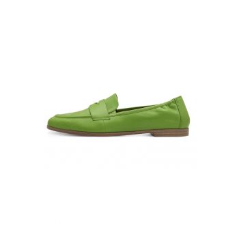 Pantofi loafer de piele varf rotund