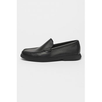 Pantofi loafer uni de piele