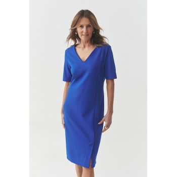 Rochie cu decolteu in V si slit