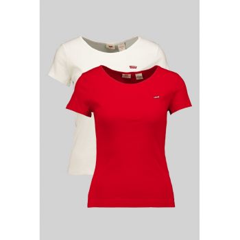 Set de tricouri slim fit din bumbac - 2 piese