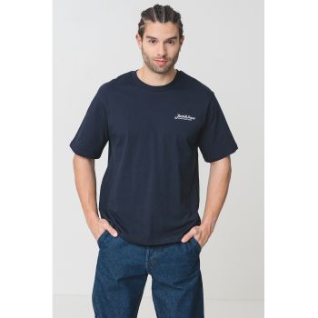 Tricou de bumbac cu logo discret