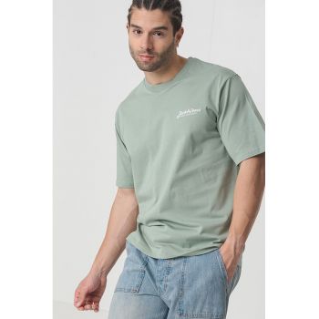 Tricou de bumbac cu logo discret