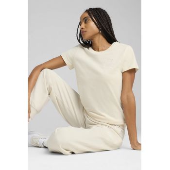 Tricou din bumbac cu broderie logo