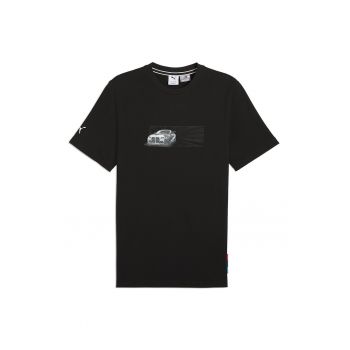 Tricou din bumbac cu decolteu la baza gatului