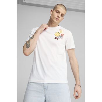 Tricou regular fit de bumbac cu logo