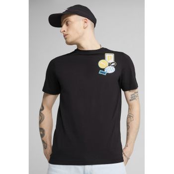Tricou regular fit de bumbac cu logo