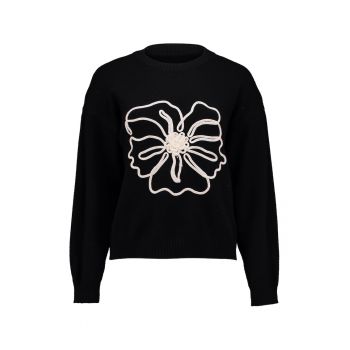 Bluza de trening cu aplicatie florala