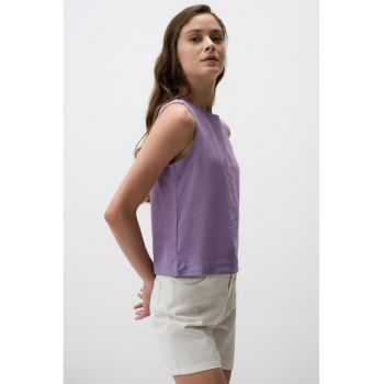 Bluza din amestec de in - fara maneci