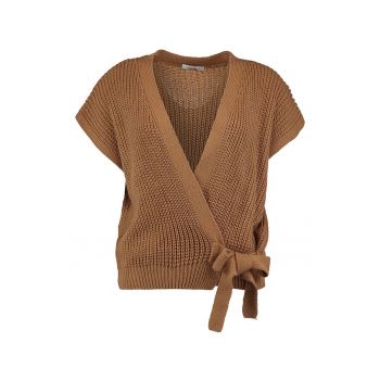 Cardigan petrecut cu maneci scurte