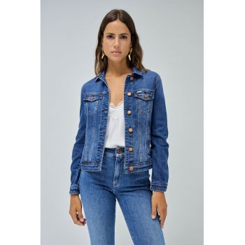 Jacheta de denim cu nasturi