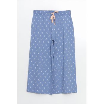 Pantaloni de pijama cu model paisley