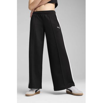Pantaloni de trening din amestec de bumbac cu croiala ampla